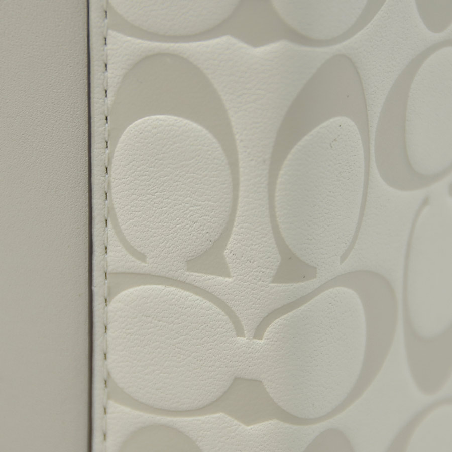 Coachコーチ COACH ワインバッグ シグネチャー レザー アイボリー ユニ