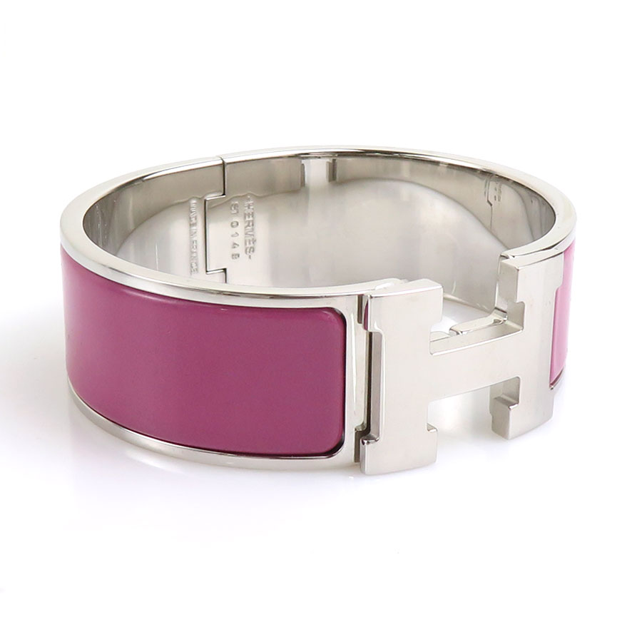 エルメス HERMES バングル ブレスレット クリッククラック メタル/エナメル シルバー/パープル レディース w1120g エルメス HERMES バングル ブレスレット クリッククラック メタル/エナメル シルバー/パープル レディース w1120g