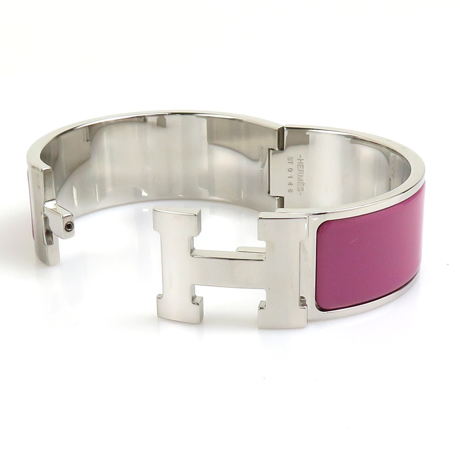 エルメス HERMES バングル ブレスレット クリッククラック メタル/エナメル シルバー/パープル レディース w1120g エルメス HERMES バングル ブレスレット クリッククラック メタル/エナメル シルバー/パープル レディース w1120g