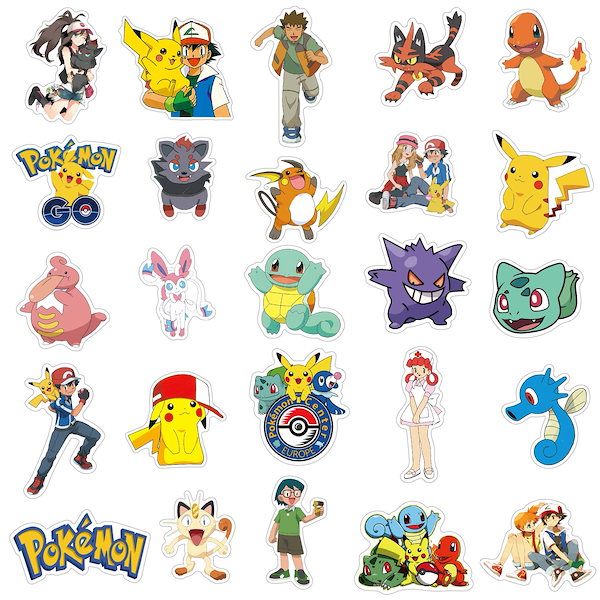 ポケモン シール 50枚以上 Qoo10] クラシックポケモン落書きステッカー 50
