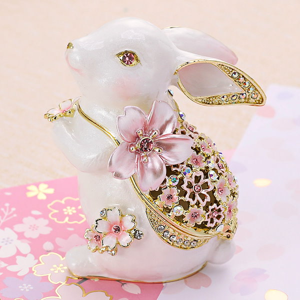 Qoo10] 東京銀座PICALS 【正規品】 月うさぎ ジュエリー ボック