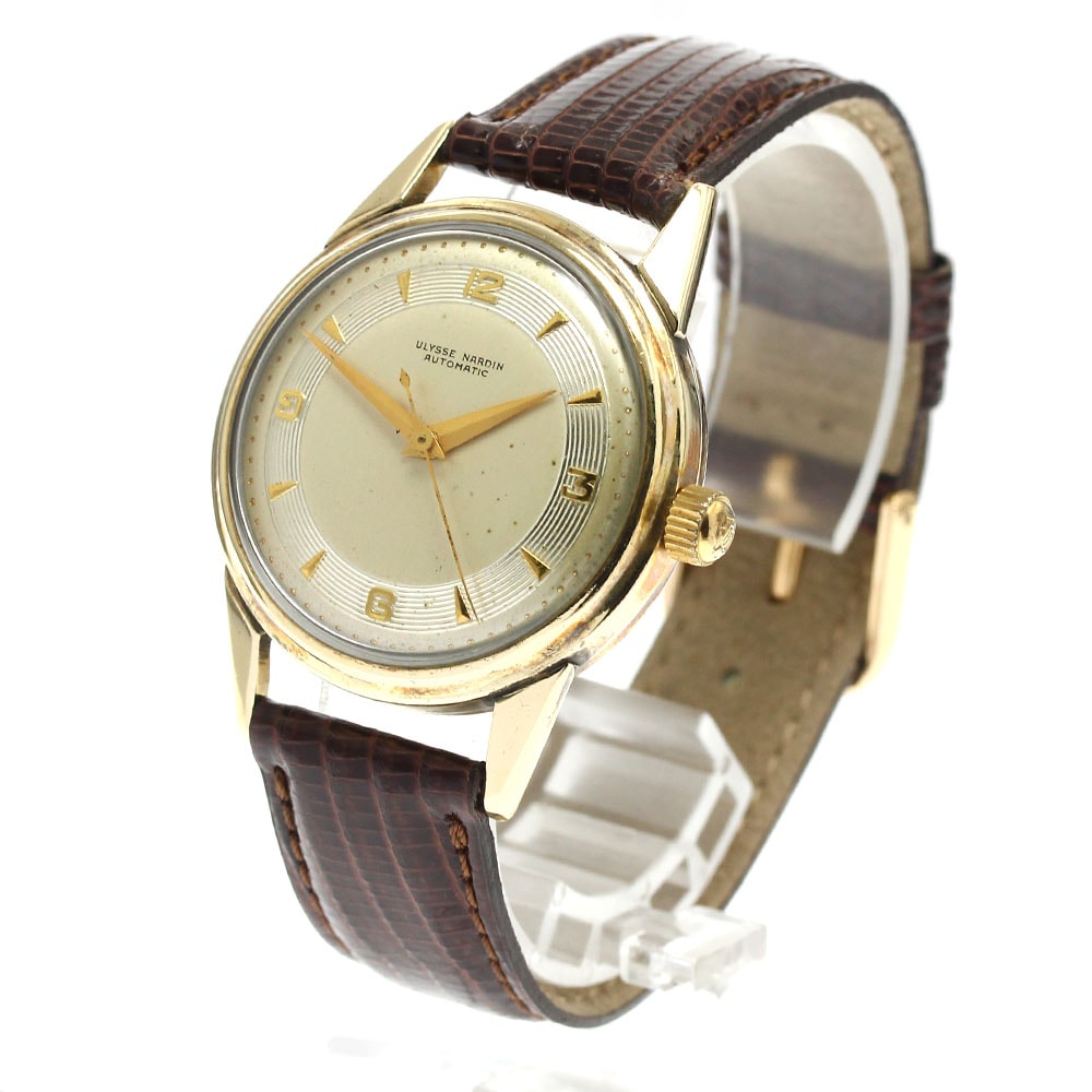ユリス・ナルダン Ulysse Nardin K18YG ヴィンテージ 自動巻き メンズ _869941【中古】