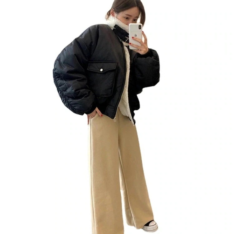 クリスマスセットアップ韓国クロップドトップスウェットパンツレディーススポーツウェアシンプルゆったり