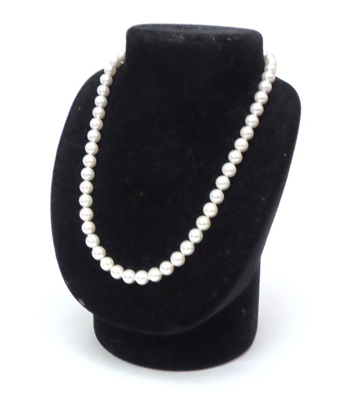 パールネックレス 7.5-8.0mm 真珠/シルバー 37.8g(48024) パールネックレス 7.5-8.0mm 真珠/シルバー 37.8g(48024)