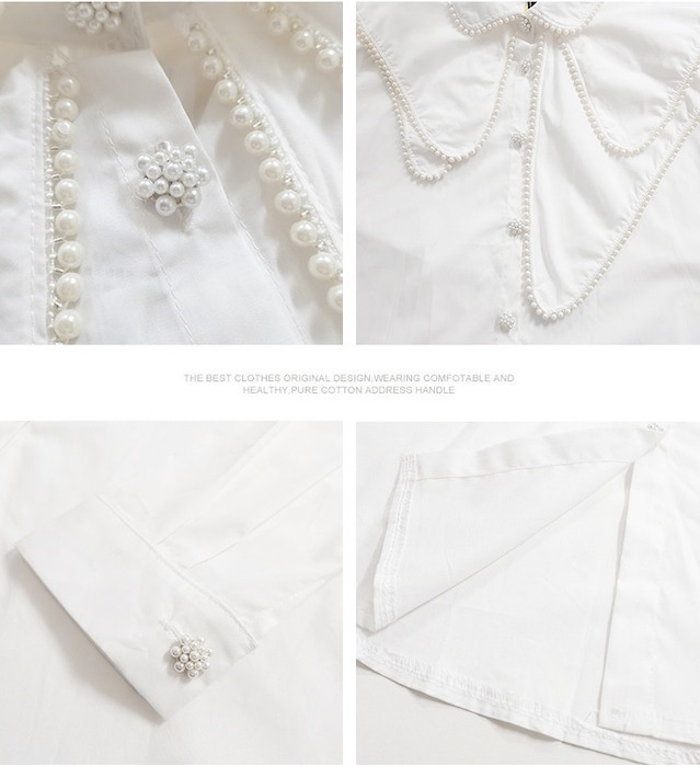 レディース 2層ビーズビックカラーブラウス ビーズネック フリルブラウス 長袖 ブラウス シャツ 大人可愛い ママコーデ ママファッション 韓国系 オルチャン 人気 トレンド 新作 レディース 2層ビーズビックカラーブラウス ビーズネック フリルブラウス 長袖 ブラウス シャツ 大人可愛い ママコーデ ママファッション 韓国系 オルチャン 人気 トレンド 新作