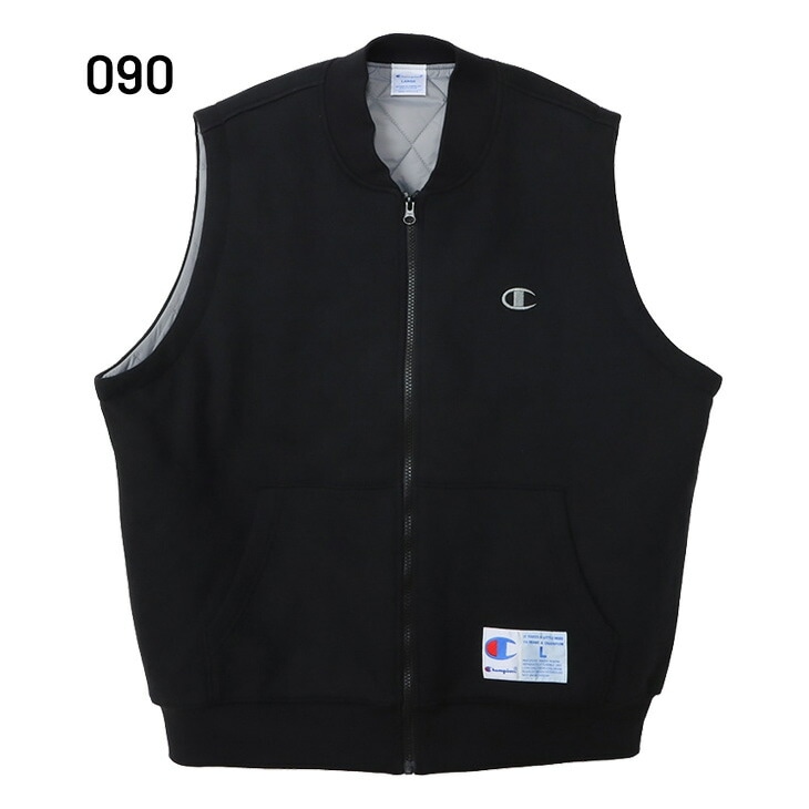 スウェットベスト 中綿入り メンズ ジップベスト 保温 防風 防寒/C3-A619