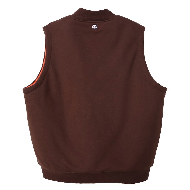 スウェットベスト 中綿入り メンズ ジップベスト 保温 防風 防寒/C3-A619