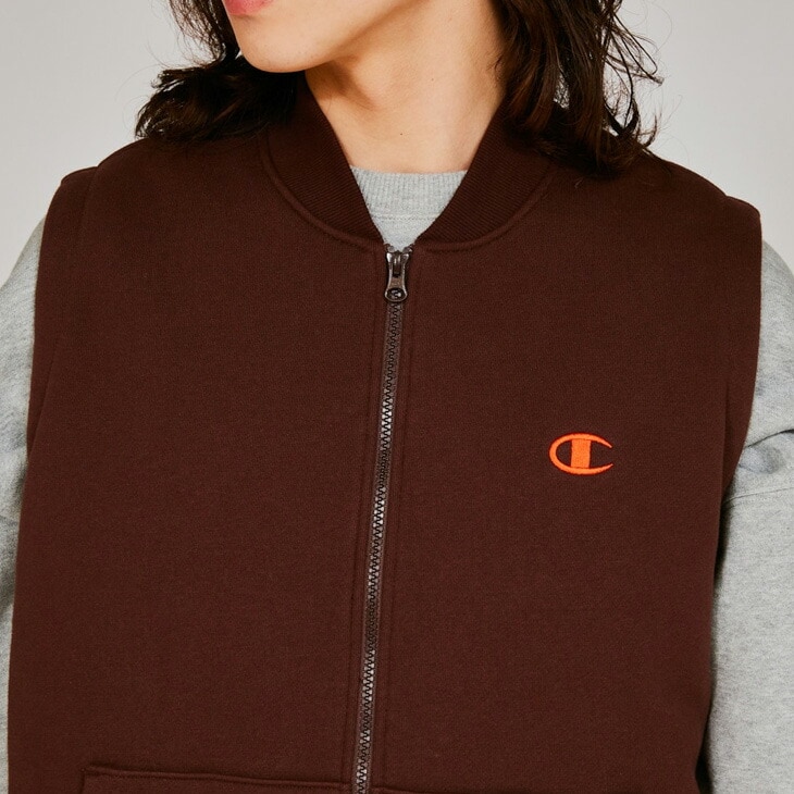 スウェットベスト 中綿入り メンズ ジップベスト 保温 防風 防寒/C3-A619