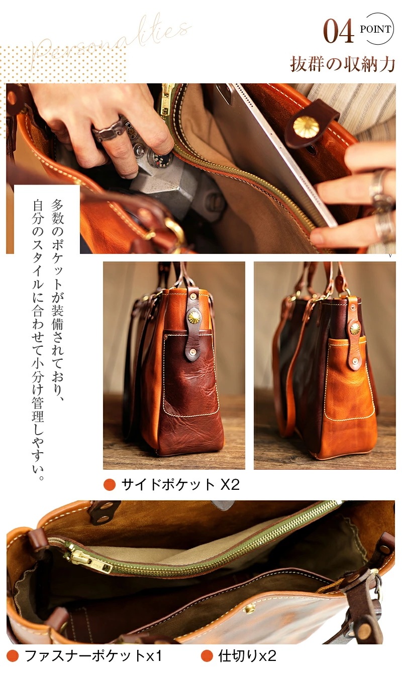 J.K.T 本革 手提げバッグ ビジネスバッグ トートバッグ レザーバッグ 肩掛け トート 2way メンズ 自立 大容量 出張 大きめ 鞄 レザー A4 pc収納 人気 通勤 通学 ギフト プ