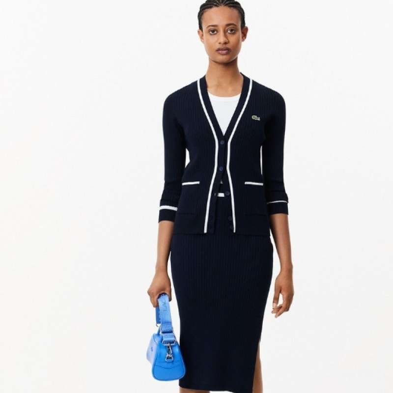 ラコステレディース 3D ニットロングスカート JF8109-54G HHW ラコステレディース 3D ニットロングスカート JF8109-54G HHW