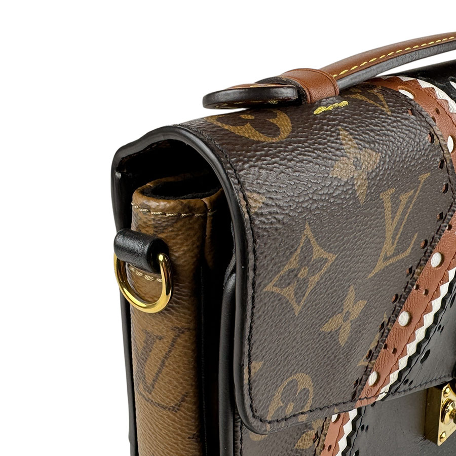 ルイ ヴィトン LOUIS VUITTON ショルダーバッグ モノグラム リバース ポシェット メティスMM レザー ブラック×ブラウン レディース M43488 z5704 ルイ ヴィトン LOUIS VUITTON ショルダーバッグ モノグラム リバース ポシェット メティスMM レザー ブラック×ブラウン レディース M43488 z5704