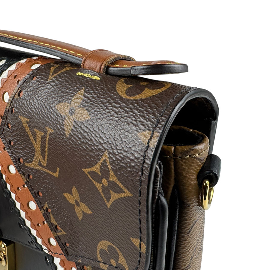 ルイ ヴィトン LOUIS VUITTON ショルダーバッグ モノグラム リバース ポシェット メティスMM レザー ブラック×ブラウン レディース M43488 z5704 ルイ ヴィトン LOUIS VUITTON ショルダーバッグ モノグラム リバース ポシェット メティスMM レザー ブラック×ブラウン レディース M43488 z5704