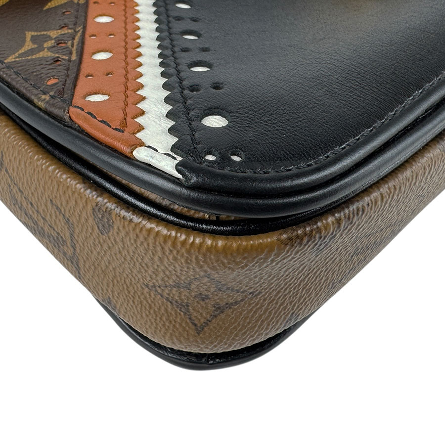 ルイ ヴィトン LOUIS VUITTON ショルダーバッグ モノグラム リバース ポシェット メティスMM レザー ブラック×ブラウン レディース M43488 z5704 ルイ ヴィトン LOUIS VUITTON ショルダーバッグ モノグラム リバース ポシェット メティスMM レザー ブラック×ブラウン レディース M43488 z5704