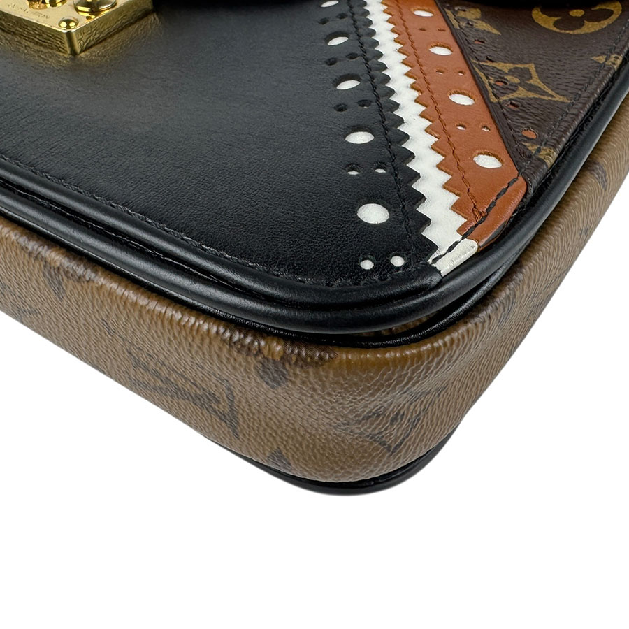 ルイ ヴィトン LOUIS VUITTON ショルダーバッグ モノグラム リバース ポシェット メティスMM レザー ブラック×ブラウン レディース M43488 z5704 ルイ ヴィトン LOUIS VUITTON ショルダーバッグ モノグラム リバース ポシェット メティスMM レザー ブラック×ブラウン レディース M43488 z5704