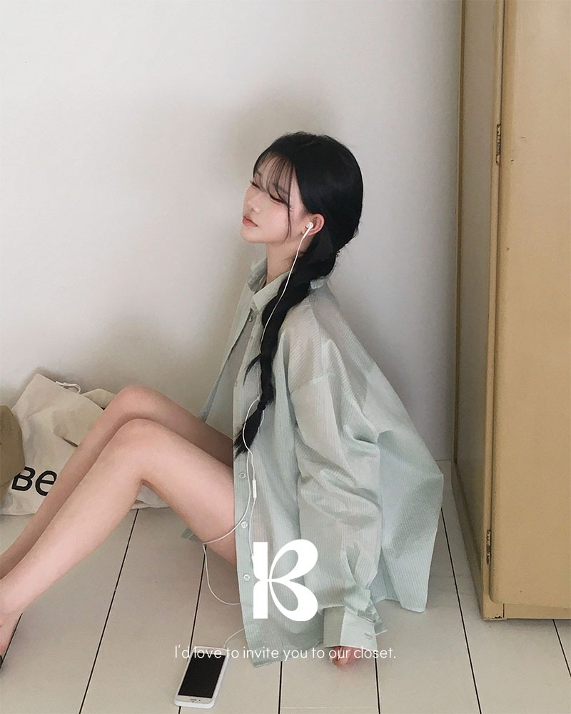 [MADE] アティストライプオーバーフィットシャツ bs1199