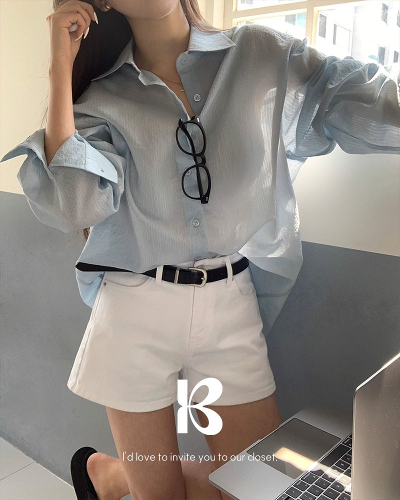 [MADE] アティストライプオーバーフィットシャツ bs1199