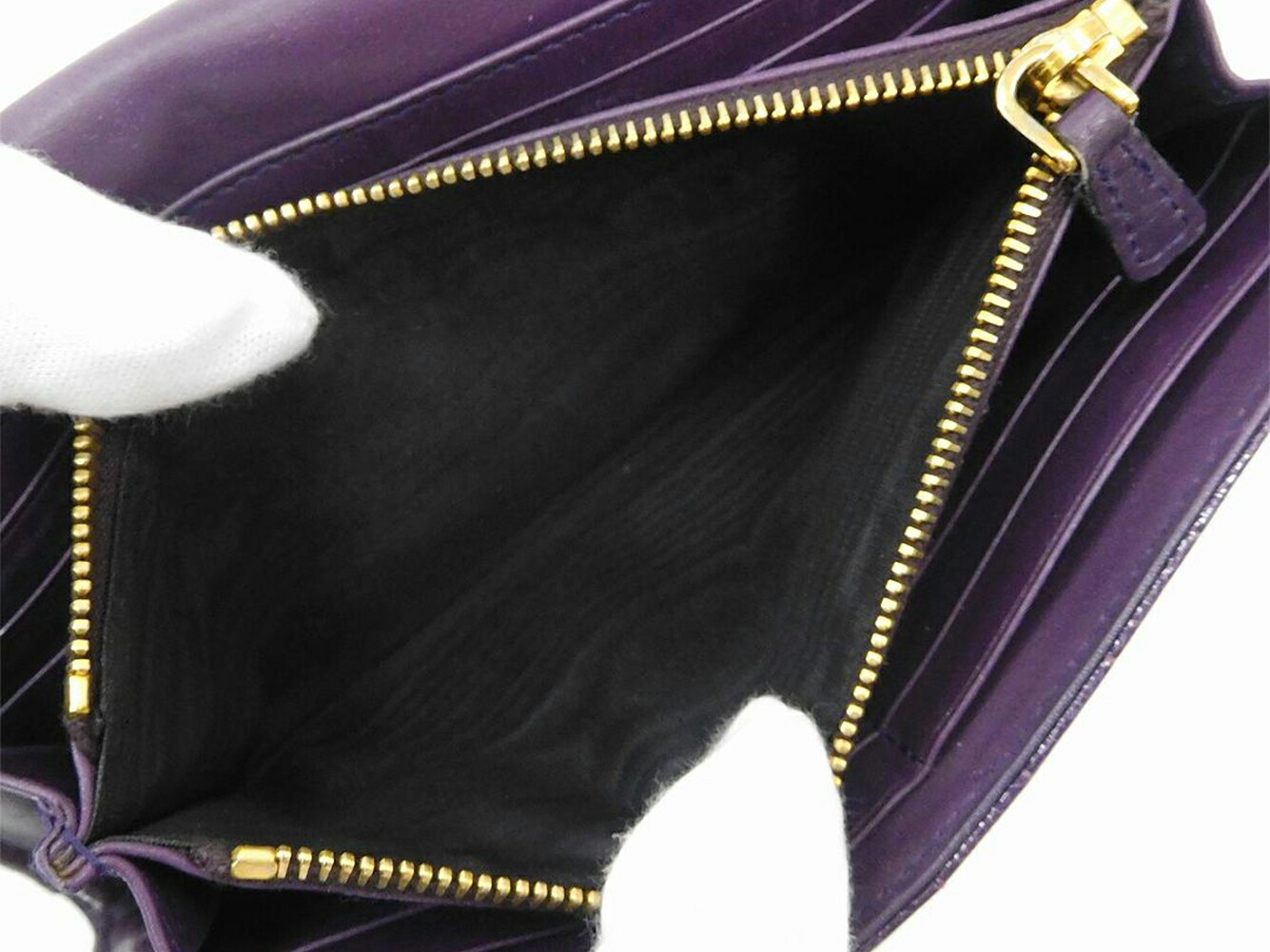 長財布 クロコ調 パープル レディース 中古 長財布 クロコ調 パープル レディース 中古