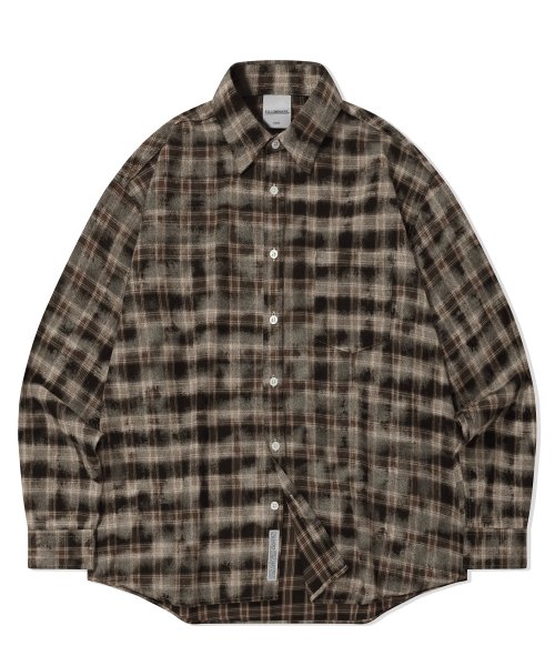 [LE SSERAFIM チェウォン 着用]Overfit Damage Washed Check Shirt - 2color mdprevattcaulkingandwaterproofing.com