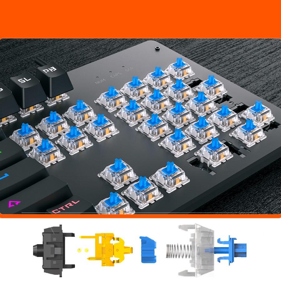 [10月推奨/20%OFF]キーボード 青軸キーボード 送料無料 マウス ゲーミングマウスセット ゲーミングキーボード 英字配列_2