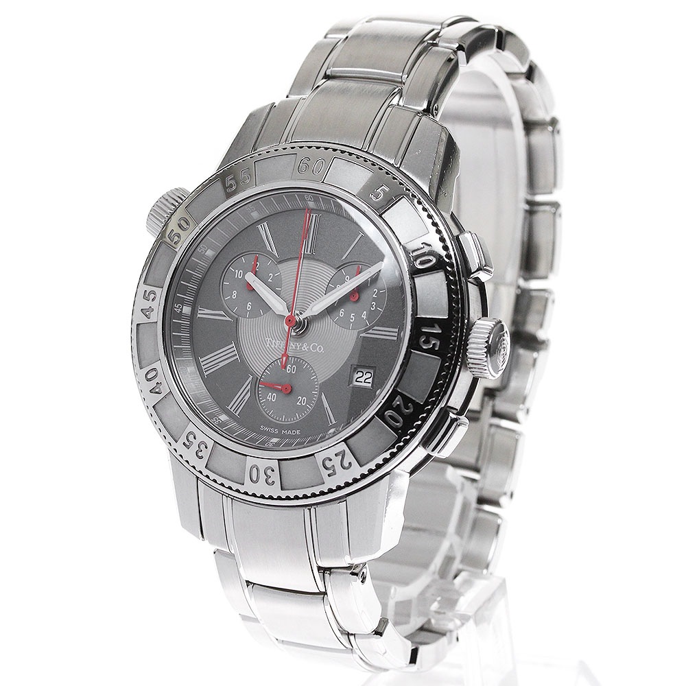 ティファニー TIFFANY&Co. マーク T-57 クロノグラフ クォーツ メンズ _831242【中古】 ティファニー TIFFANY&Co. マーク T-57 クロノグラフ クォーツ メンズ _831242【中古】