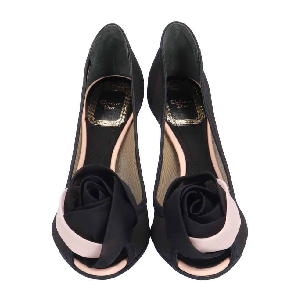 美品 Dior パンプス 美品✨ディオールスリングバックパンプス 34.5 黒