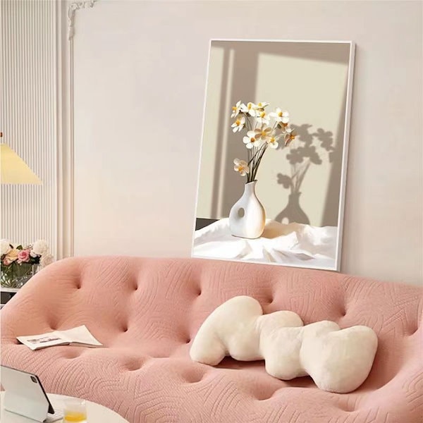 Qoo10] 絵画 抽象的な油絵寝室の絵 絵枠が付き