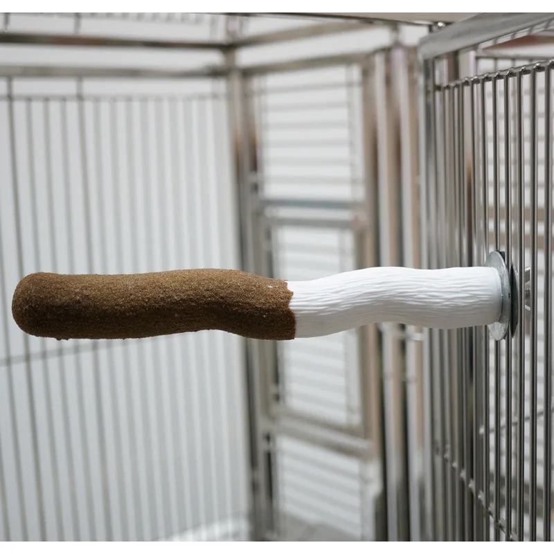 CaitecBird-オウムの鳥の形をしたマニキュアケアアクセサリー,大小の鳥に適したあらゆるタイプのケージに適合