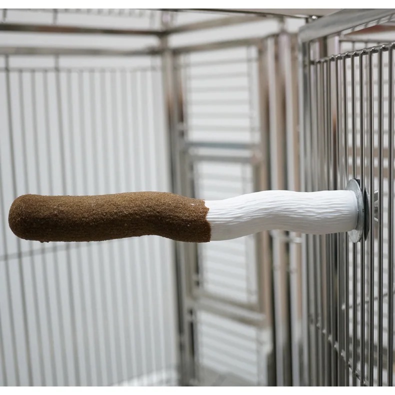 CaitecBird-オウムの鳥の形をしたマニキュアケアアクセサリー,大小の鳥に適したあらゆるタイプのケージに適合