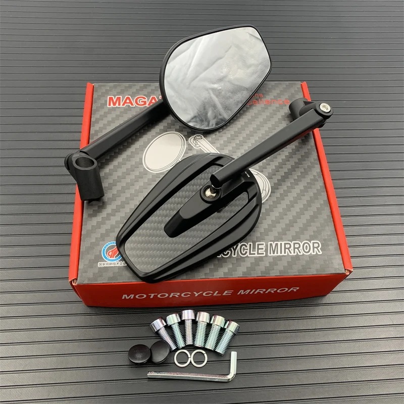 カーボンファイバー製オートバイミラー スクーター用 8mm 10mm A カーボンファイバー製オートバイミラー スクーター用 8mm 10mm A