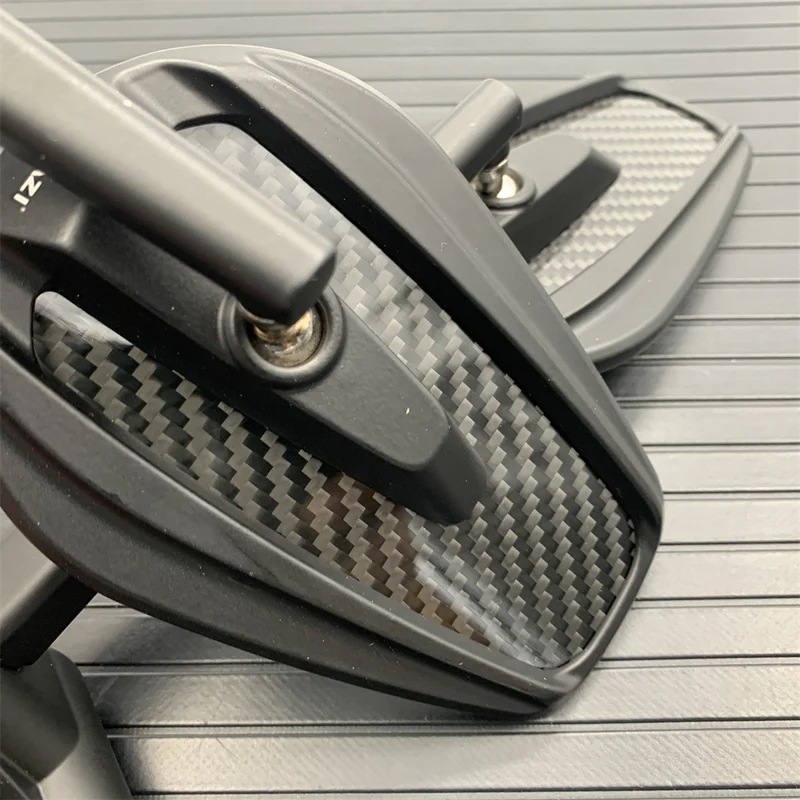 カーボンファイバー製オートバイミラー スクーター用 8mm 10mm A カーボンファイバー製オートバイミラー スクーター用 8mm 10mm A
