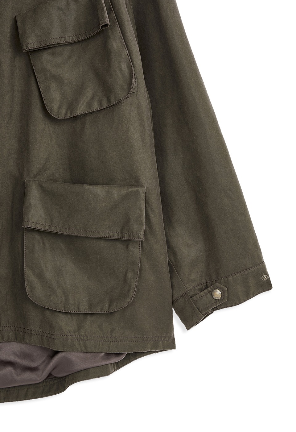 OPEN Yy】 CARGO POCKET FIELD JACKET : BROWN