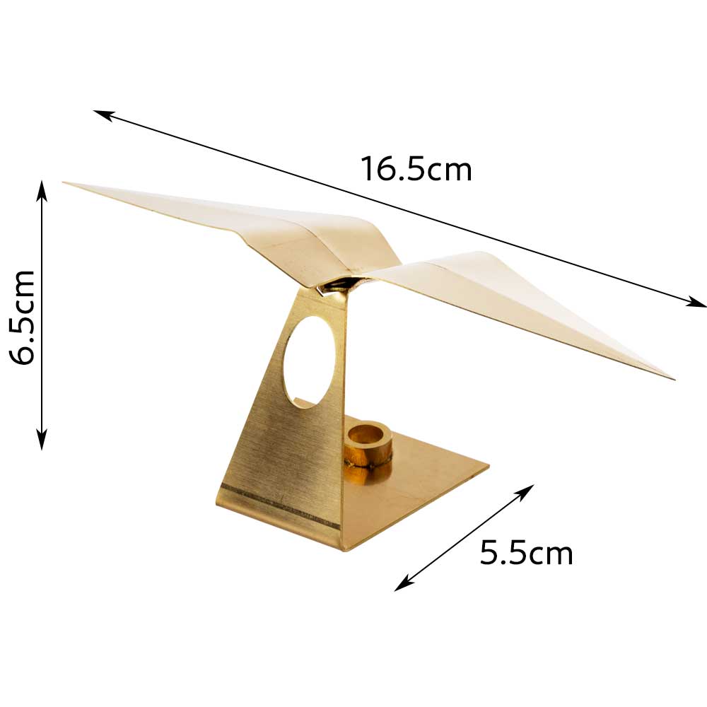 かねよし　paper crane 折り鶴のペンスタンド　金属製ペン立て　真鍮製　かねよし×共立女子大学コラボ作品『日本を贈る』