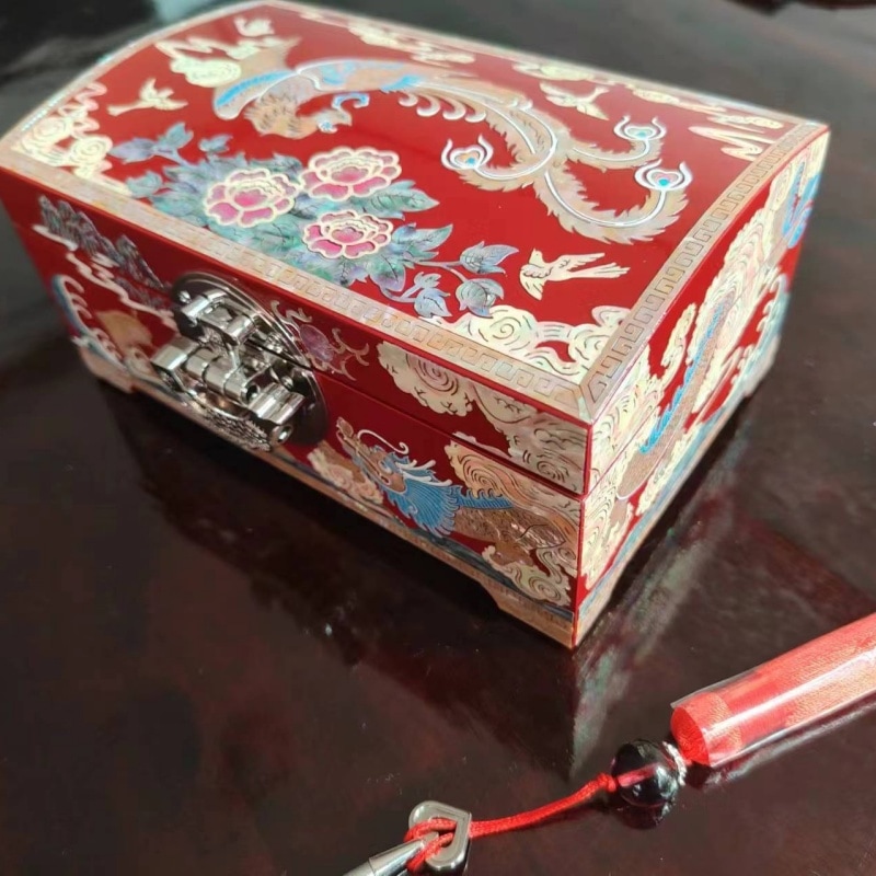 Qoo10] 伝統的なアートピース 螺鈿工芸 芝山象嵌