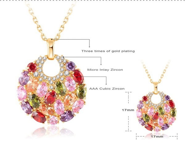 LZESHINE新2015ファッションクリスマスギフト女性結婚式セット金メッキジルコニアチャームジュエリーセット LZESHINE新2015ファッションクリスマスギフト女性結婚式セット金メッキジルコニアチャームジュエリーセット