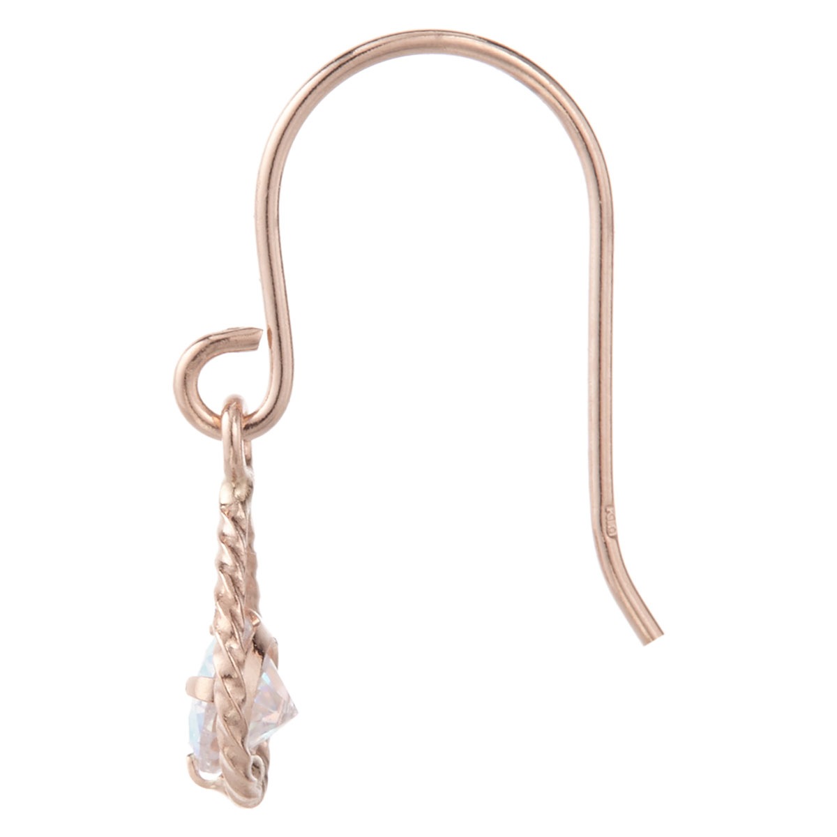 me on... K10ピンクゴールド 光によって表情を変えるキュービックジルコニアオーロラ 地金ねじりデザイン雫フレームモチーフフックピアスプレゼント 春夏 大人気 me on... K10ピンクゴールド 光によって表情を変えるキュービックジルコニアオーロラ 地金ねじりデザイン雫フレームモチーフフックピアスプレゼント 春夏 大人気