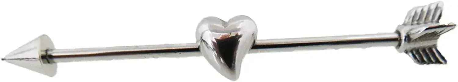 5点セット メガ割 ボディピアス インダストリアル 14g ハートの矢 サージカルステンレス ヘリックスピアス 軟骨ピアス シングル福袋 5点セット メガ割 ボディピアス インダストリアル 14g ハートの矢 サージカルステンレス ヘリックスピアス 軟骨ピアス シングル福袋