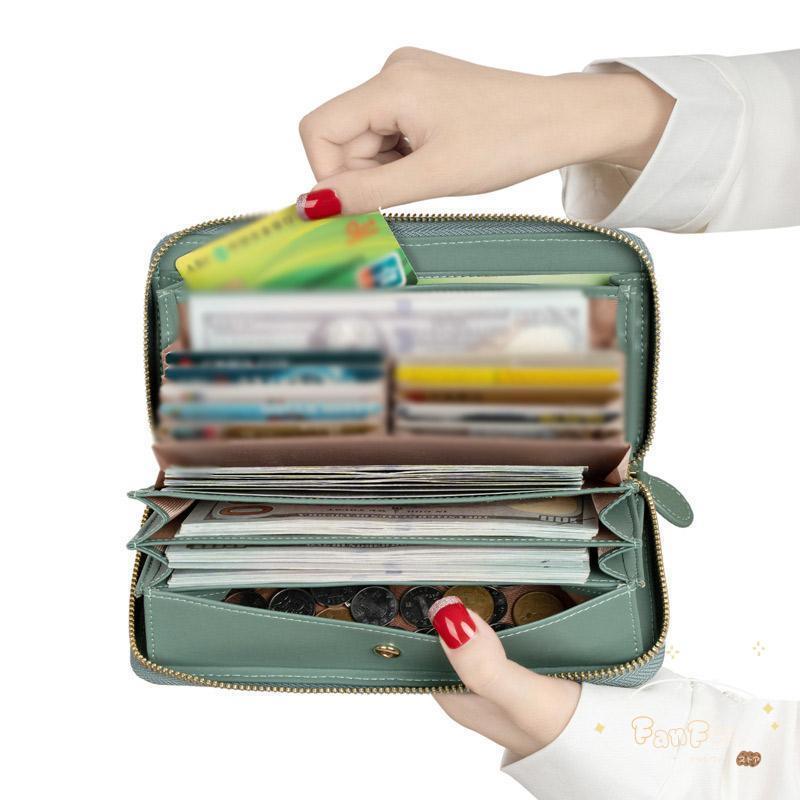 【幸運】レディース 長財布 本革 レディース 財布 大容量 ラウンドファスナー じゃばら 小銭入れ シンプル 緑 プレゼント 母の日 【幸運】レディース 長財布 本革 レディース 財布 大容量 ラウンドファスナー じゃばら 小銭入れ シンプル 緑 プレゼント 母の日