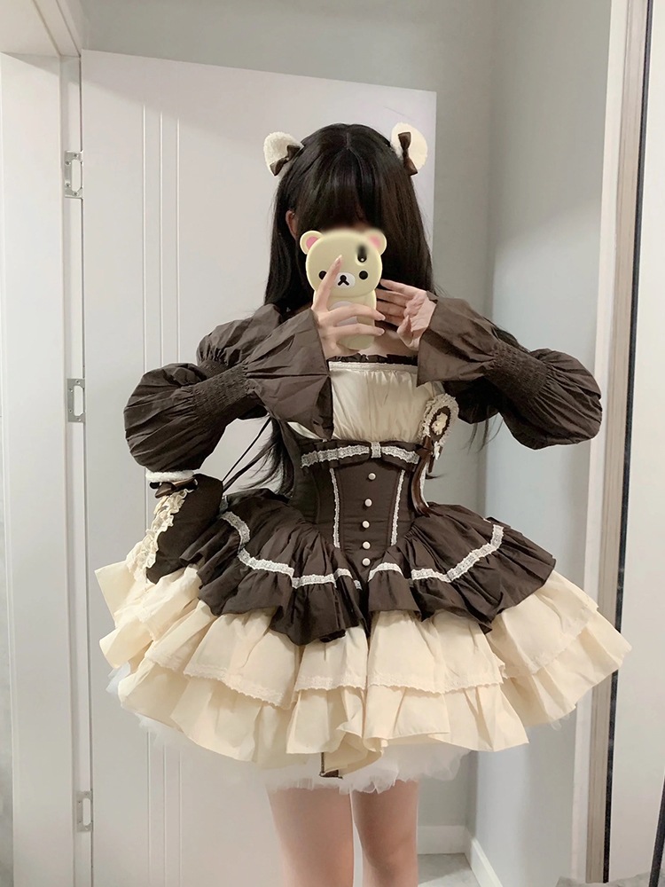 キャミソールワンピースロリータ 白雪姫bai Xueji スイートサスペンダー ロリータ ロリータ チュチュスカート バレエウエスト 長袖 プリンセスドレス キャミソールワンピースロリータ 白雪姫bai Xueji スイートサスペンダー ロリータ ロリータ チュチュスカート バレエウエスト 長袖 プリンセスドレス