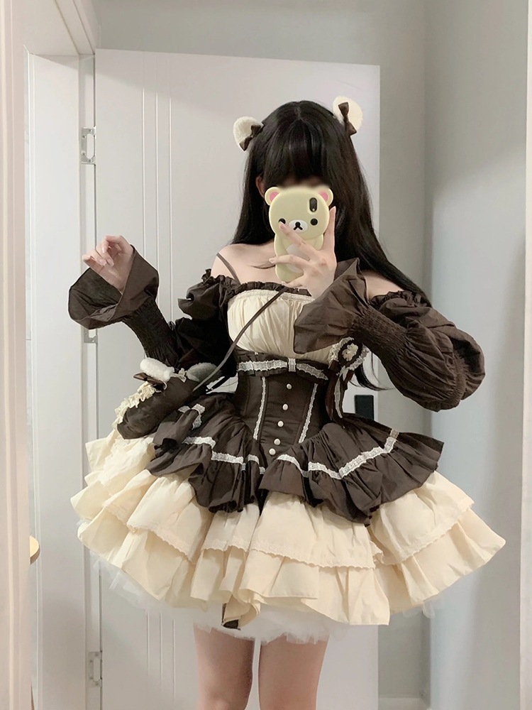 キャミソールワンピースロリータ 白雪姫bai Xueji スイートサスペンダー ロリータ ロリータ チュチュスカート バレエウエスト 長袖 プリンセスドレス キャミソールワンピースロリータ 白雪姫bai Xueji スイートサスペンダー ロリータ ロリータ チュチュスカート バレエウエスト 長袖 プリンセスドレス