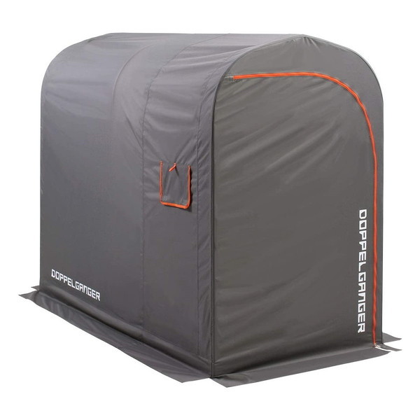 DCC539-GY バイクガレージ 2150スリム グレーオレンジ メーカー直送