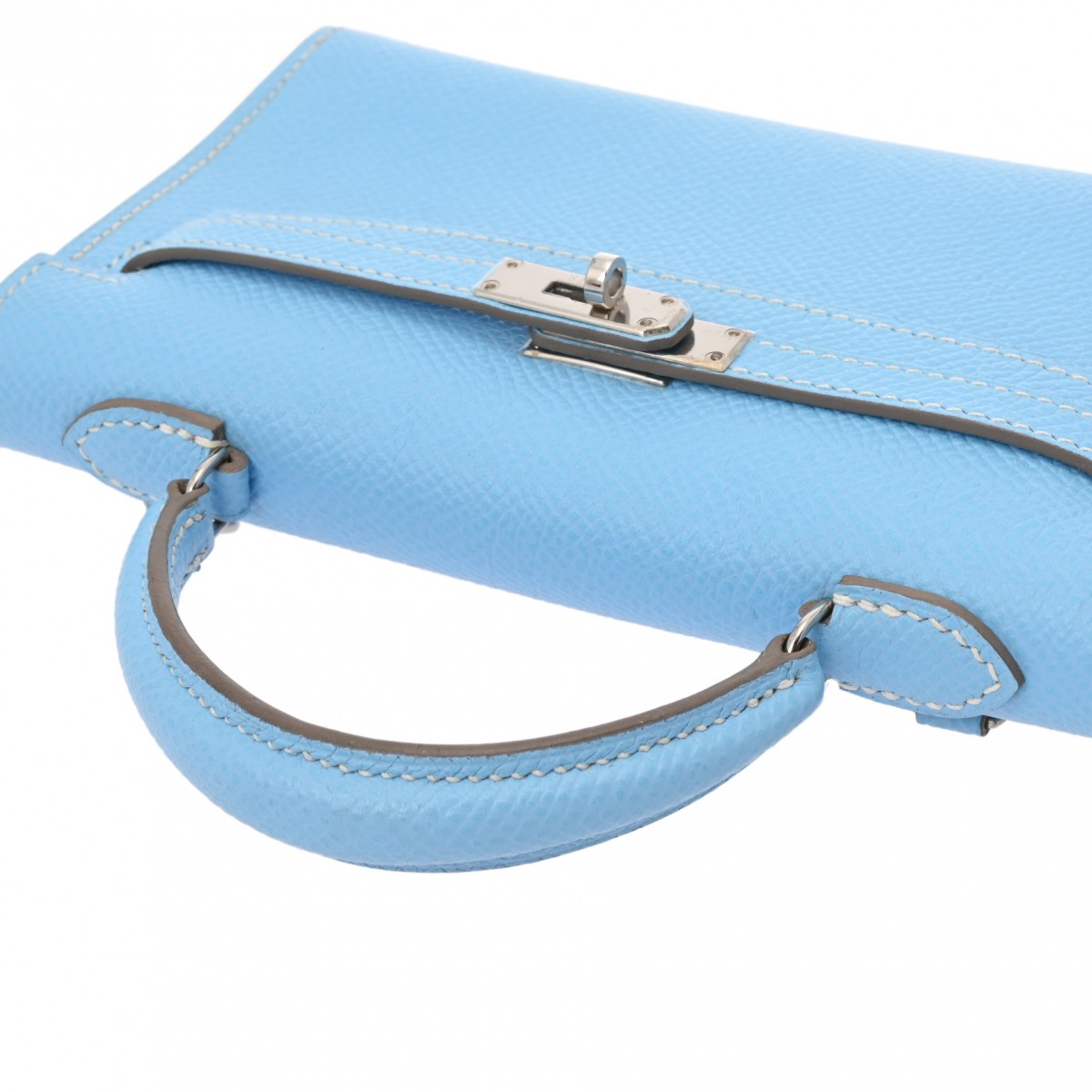 タイニー ケリー セレスト O刻印(2011年頃) レディース ヴォーエプソン 2WAYバッグ Aランク 中古 銀蔵 タイニー ケリー セレスト O刻印(2011年頃) レディース ヴォーエプソン 2WAYバッグ Aランク 中古 銀蔵