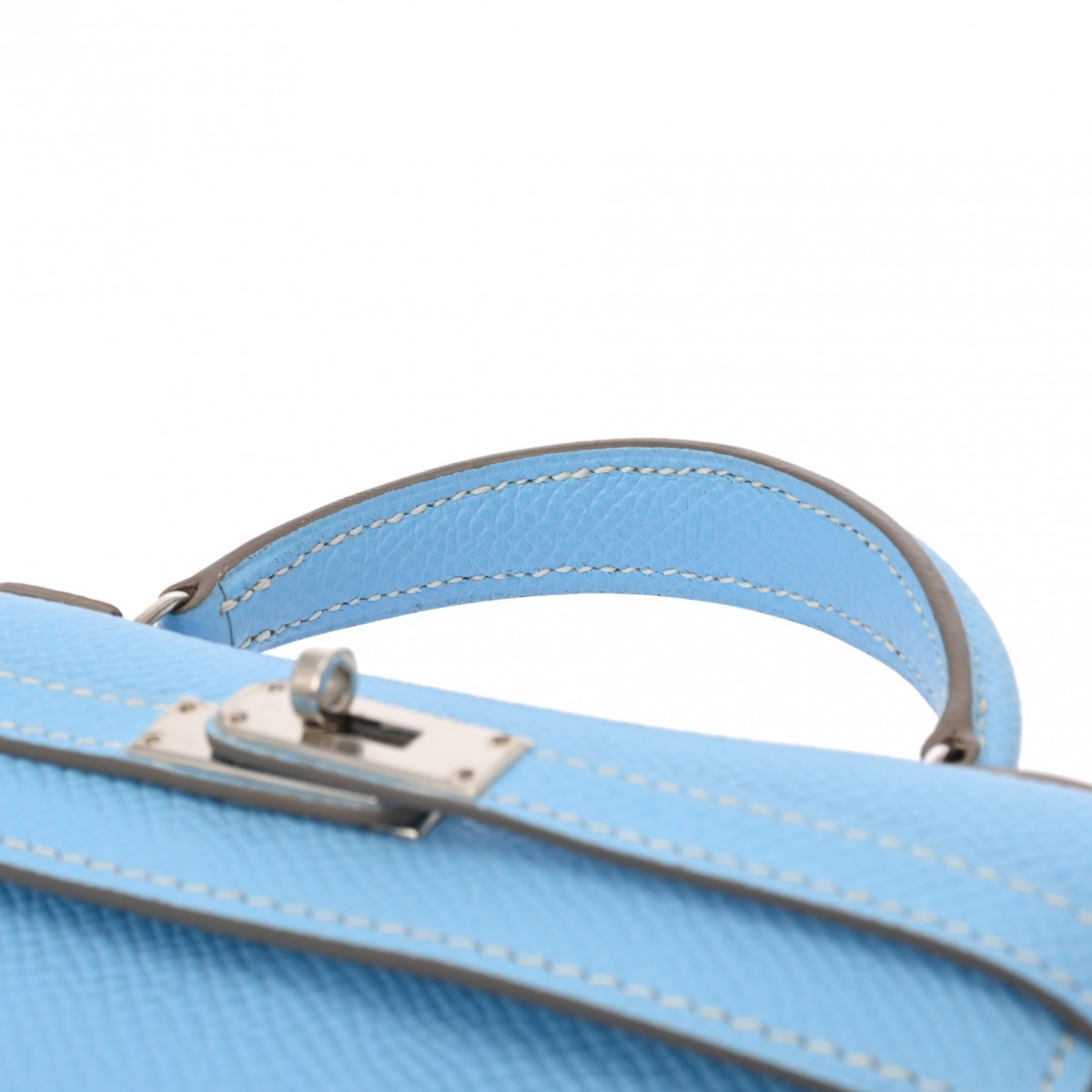 タイニー ケリー セレスト O刻印(2011年頃) レディース ヴォーエプソン 2WAYバッグ Aランク 中古 銀蔵 タイニー ケリー セレスト O刻印(2011年頃) レディース ヴォーエプソン 2WAYバッグ Aランク 中古 銀蔵