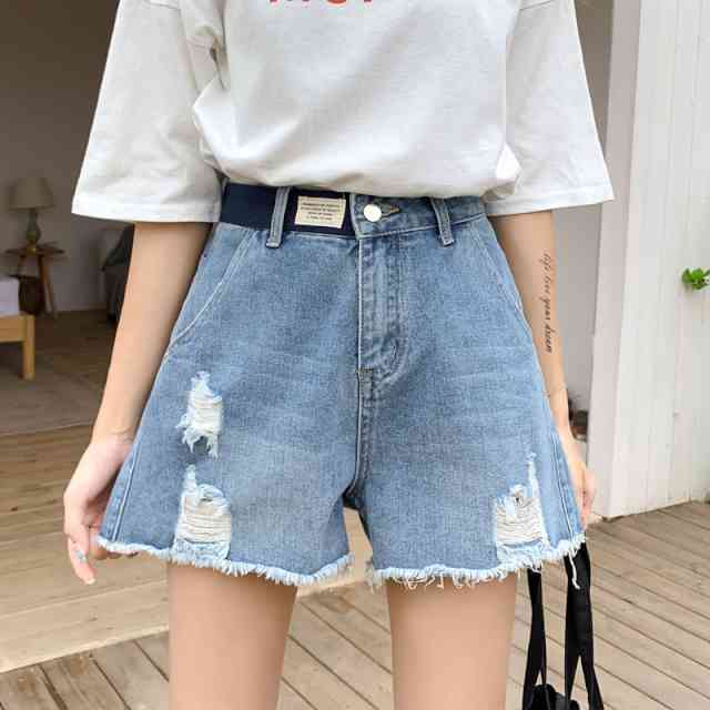 ２点で13o円OFF！【即納】ショートパンツ レディース 短パン ショーパン デニム ホットパンツ ハーフパンツ 大きいサイズ ストレッチ レディース ボトムス ショート丈 キュロット ダメージ ミニ