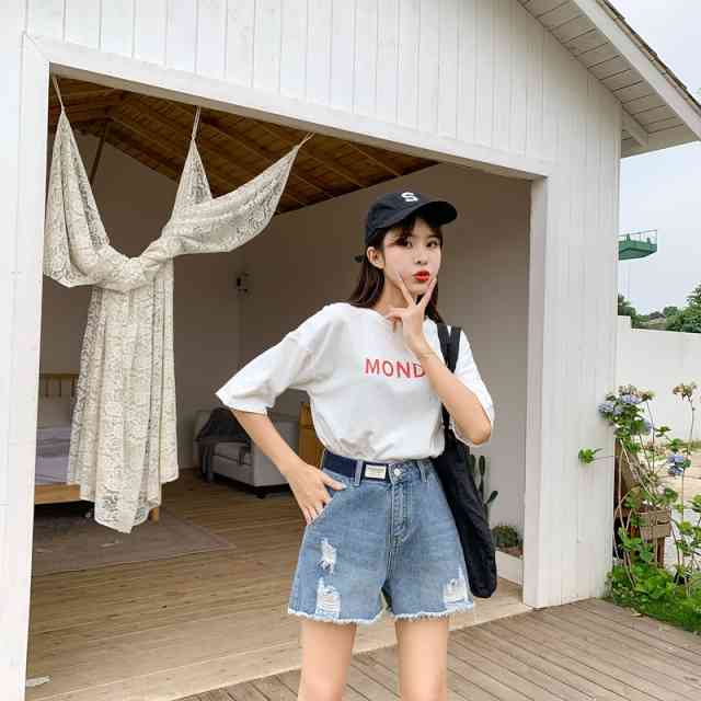 ２点で13o円OFF！【即納】ショートパンツ レディース 短パン ショーパン デニム ホットパンツ ハーフパンツ 大きいサイズ ストレッチ レディース ボトムス ショート丈 キュロット ダメージ ミニ