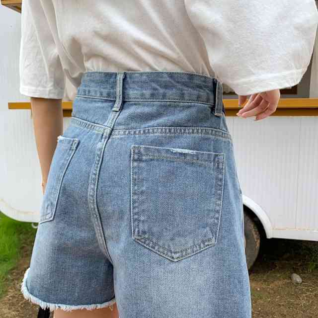 ２点で13o円OFF！【即納】ショートパンツ レディース 短パン ショーパン デニム ホットパンツ ハーフパンツ 大きいサイズ ストレッチ レディース ボトムス ショート丈 キュロット ダメージ ミニ