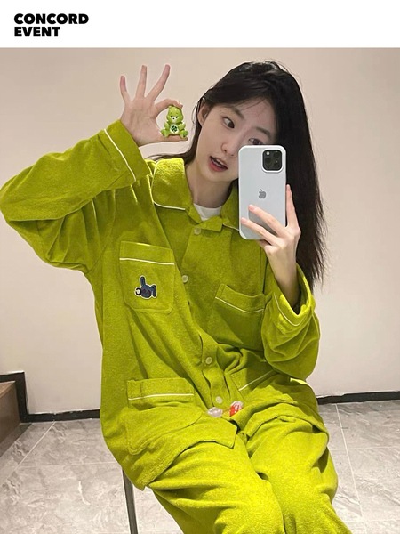 夜更かし厚手ホーム服セット