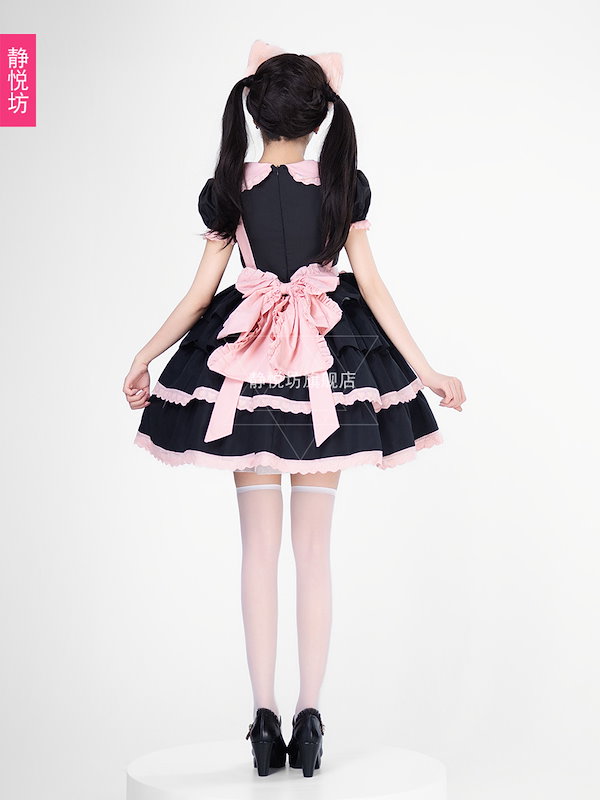 3XLサイズメイド服 ロリータ コスプレ メイド 黒 ワンピース Amazon.co.jp: [HOSTINGG] メイド コスプレ ロング メイド服