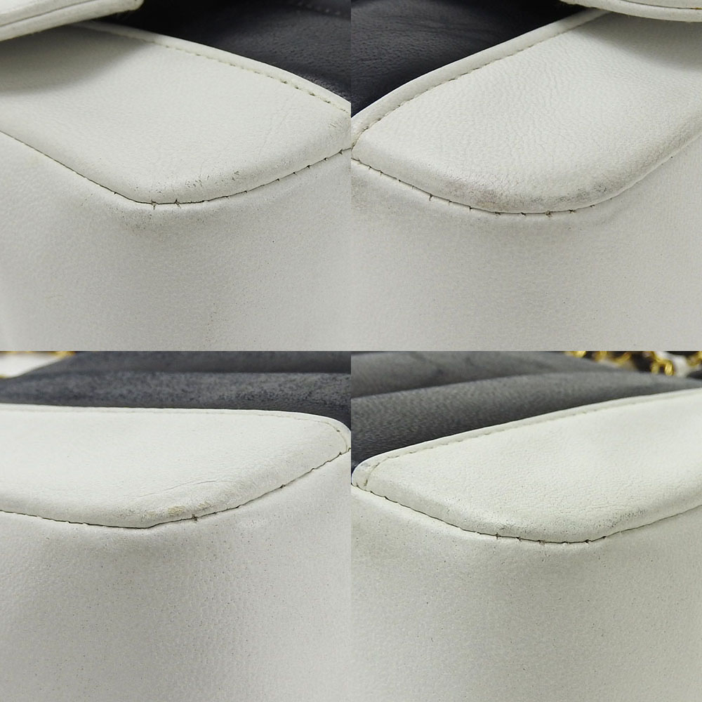 中古 シャネル チェーン ショルダーバッグ 斜め掛け マドモアゼル 2番台 ラムスキン レザー 革 ココマーク ネイビー系 ホワイト ゴールド金具 シック レディース 女性 CHANEL Chain 中古 シャネル チェーン ショルダーバッグ 斜め掛け マドモアゼル 2番台 ラムスキン レザー 革 ココマーク ネイビー系 ホワイト ゴールド金具 シック レディース 女性 CHANEL Chain