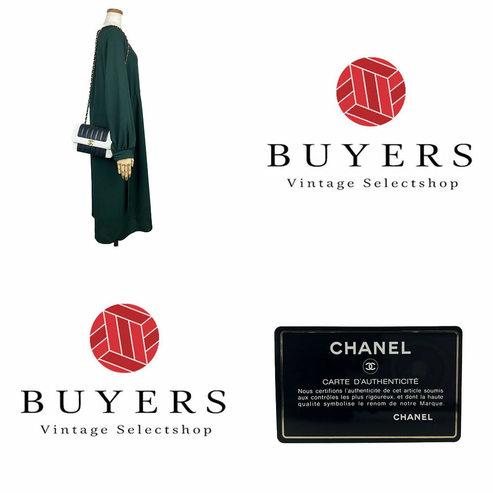 中古 シャネル チェーン ショルダーバッグ 斜め掛け マドモアゼル 2番台 ラムスキン レザー 革 ココマーク ネイビー系 ホワイト ゴールド金具 シック レディース 女性 CHANEL Chain 中古 シャネル チェーン ショルダーバッグ 斜め掛け マドモアゼル 2番台 ラムスキン レザー 革 ココマーク ネイビー系 ホワイト ゴールド金具 シック レディース 女性 CHANEL Chain