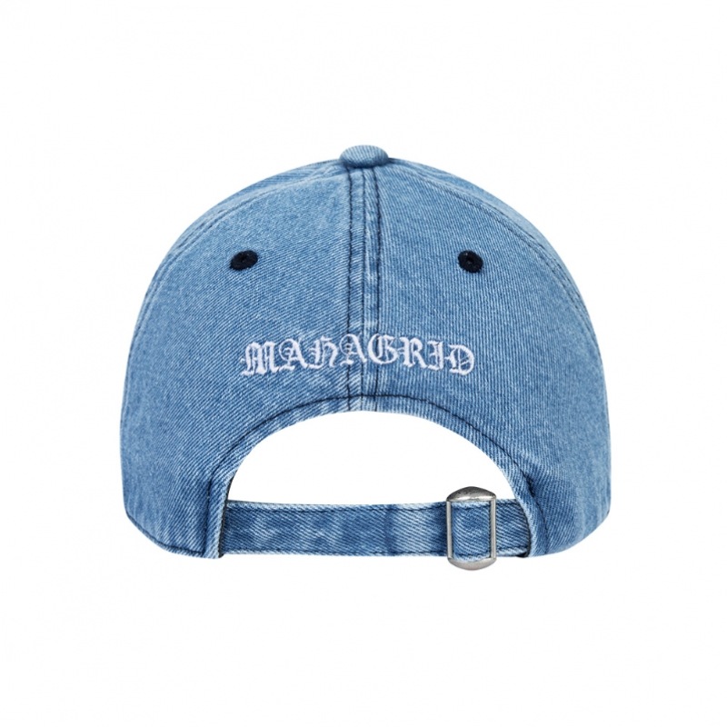 マーグリッドローカットデニムボールキャップブルー (MG2DFMAB30S)